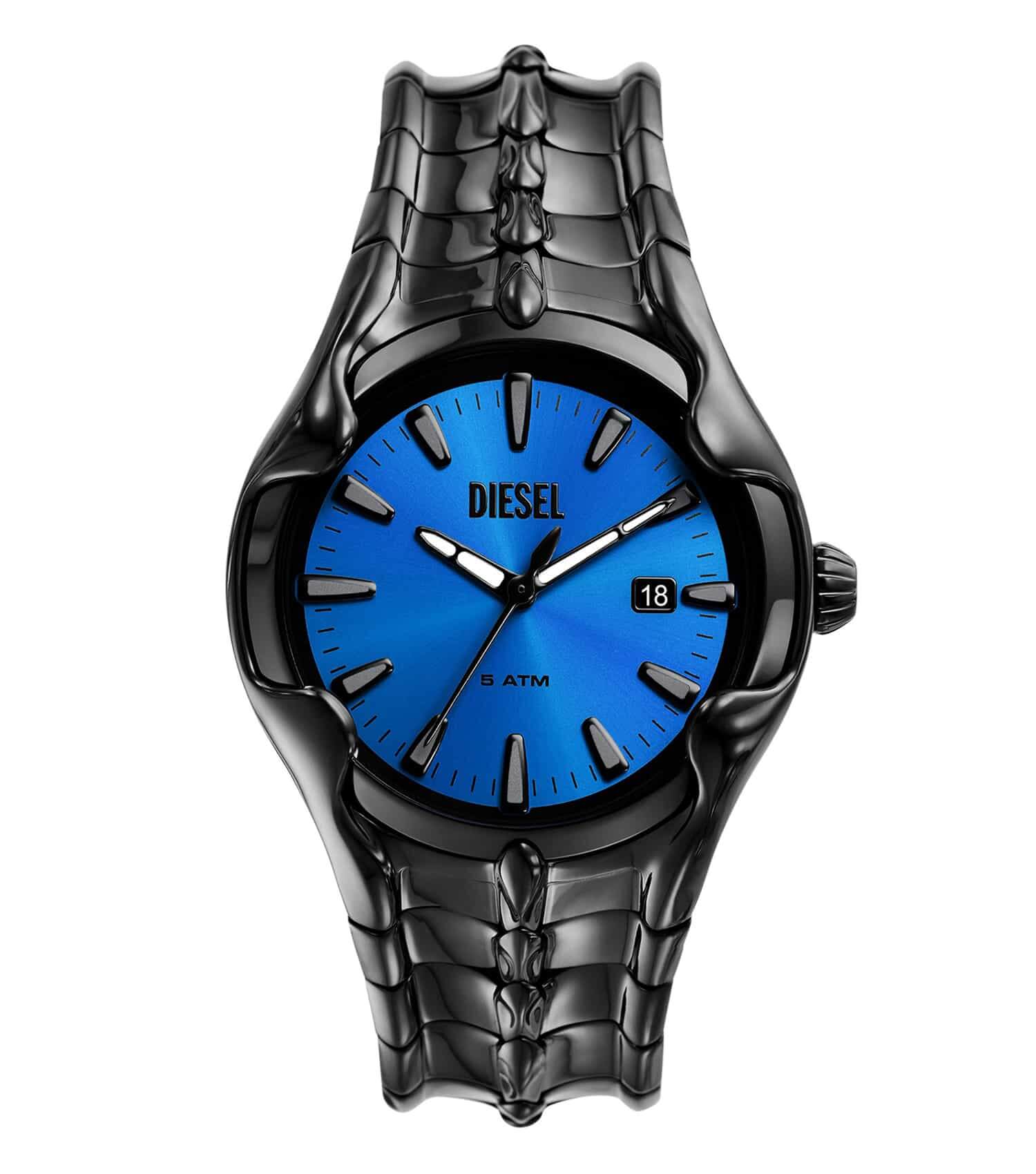 Men Vert Quartz Watch 44mm with Black Strap