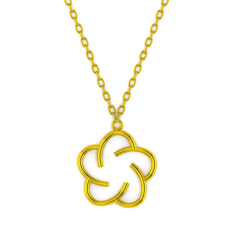 Golden Bloom Necklace 21K