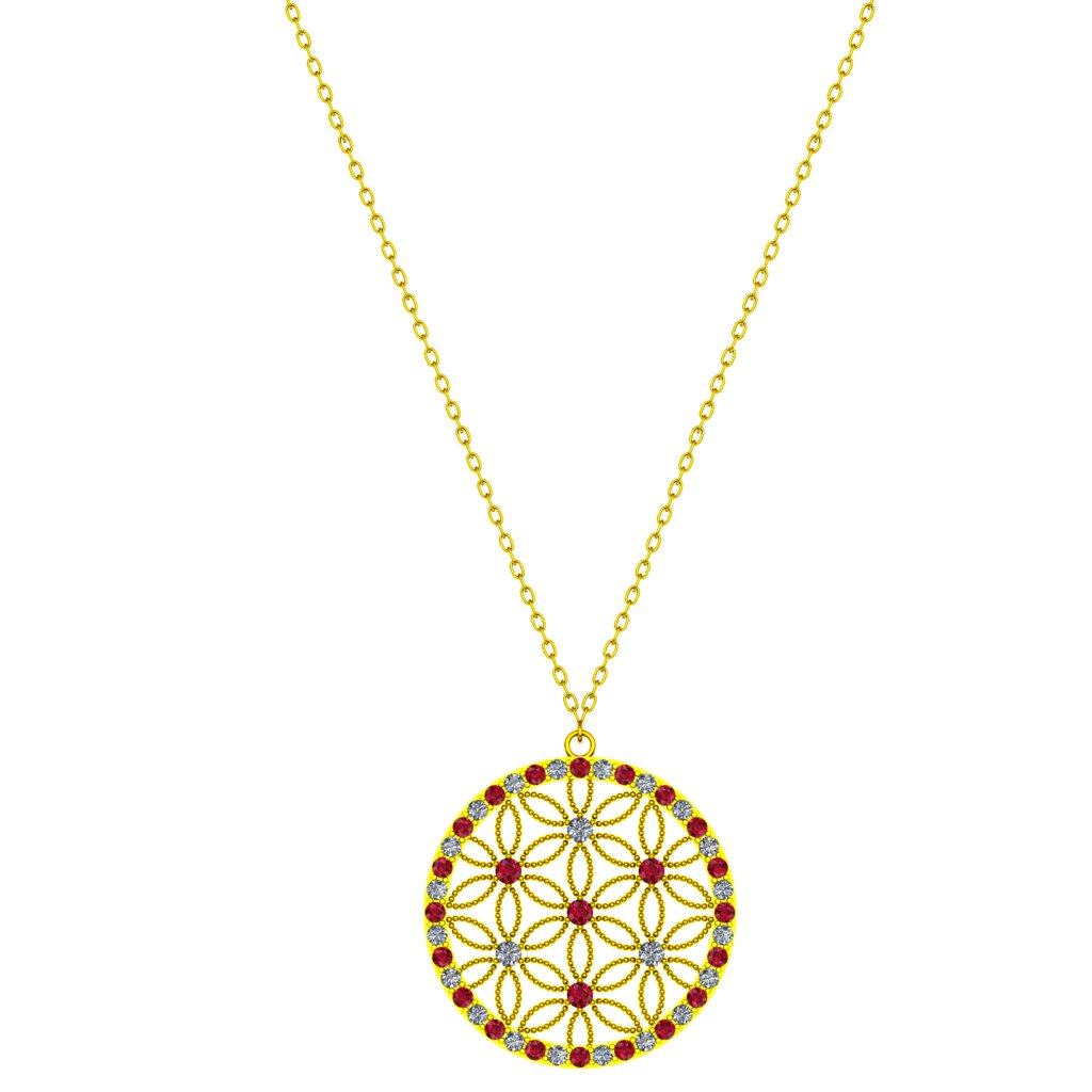 Elysian Harmony Necklace  gold 21k (Not Plated)