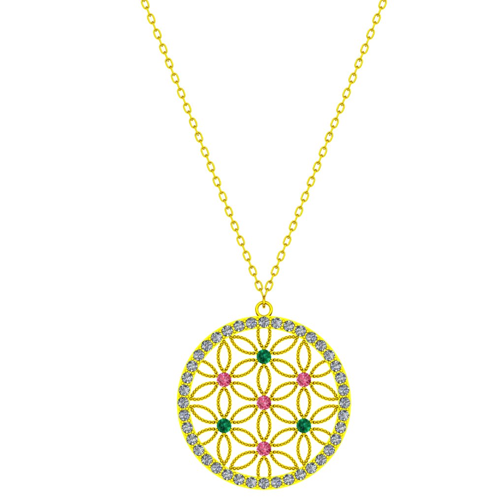 Elysian Harmony Necklace  gold 21k (Not Plated)