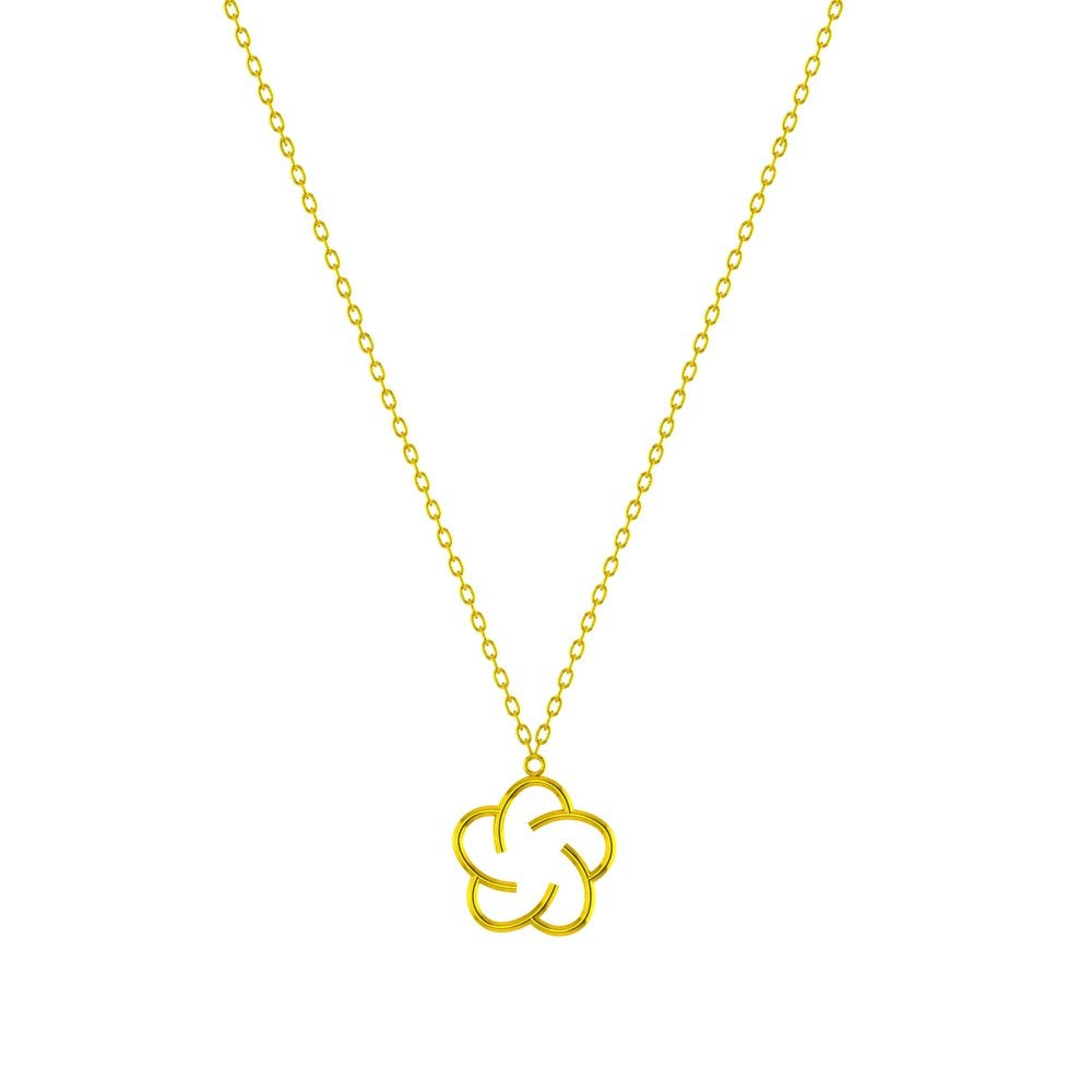 Golden Bloom Necklace 21K